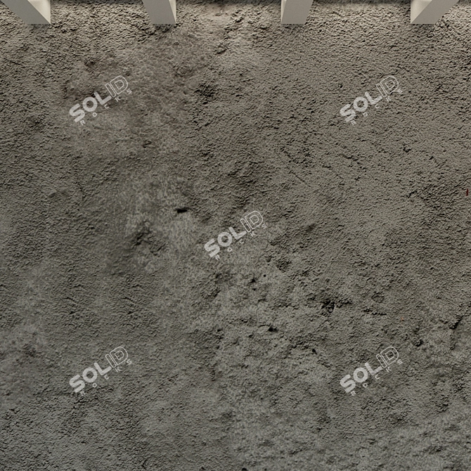 Vintage Concrete Wall Texture 3D model image 3