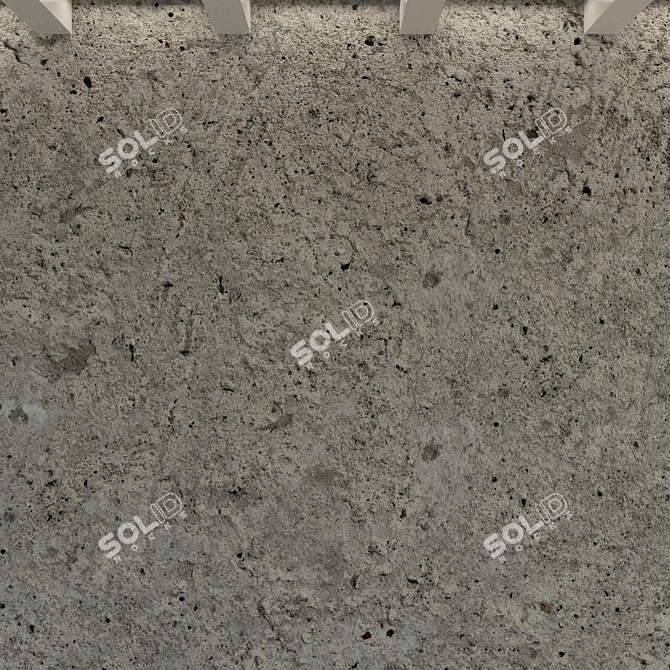 Vintage Concrete Wall Texture 3D model image 3