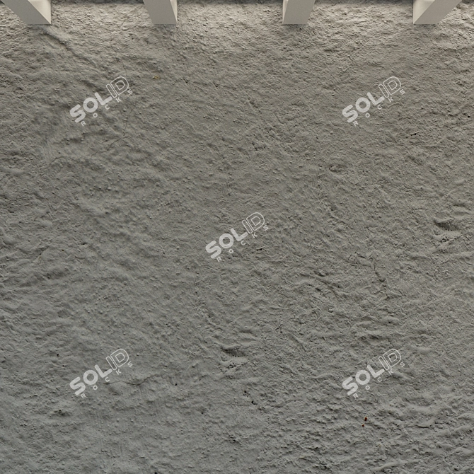 Title: Vintage Concrete Wall Panels 3D model image 2