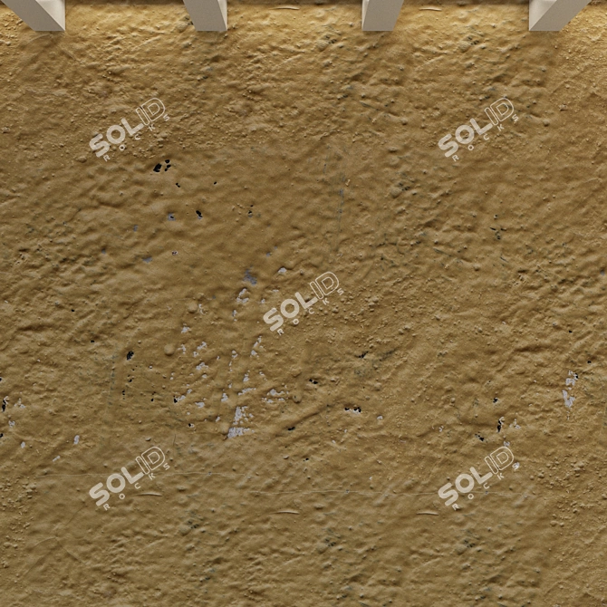 Title: Vintage Concrete Wall Texture 3D model image 2