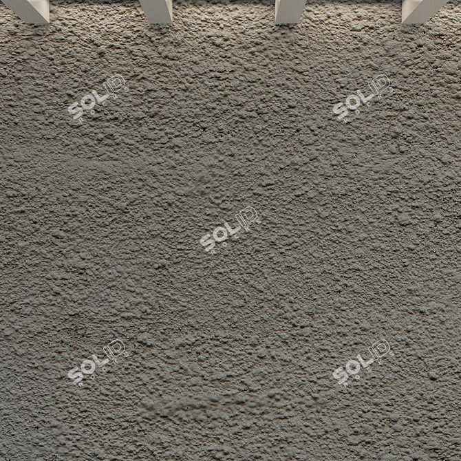 Title: Vintage Concrete Wall 3D model image 2