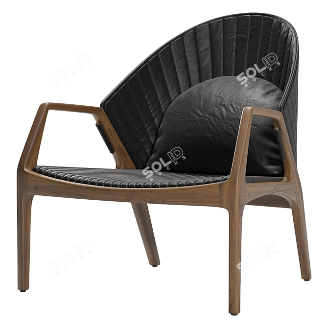 Estudiobola Luisa Lounge Chair 3D model image 1