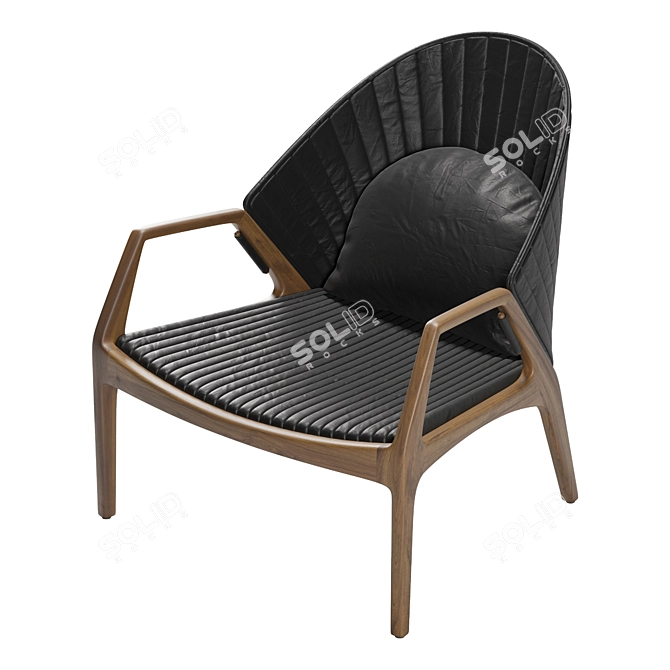 Estudiobola Luisa Lounge Chair 3D model image 4