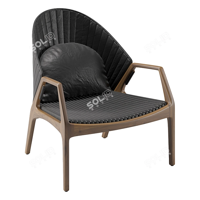 Estudiobola Luisa Lounge Chair 3D model image 5