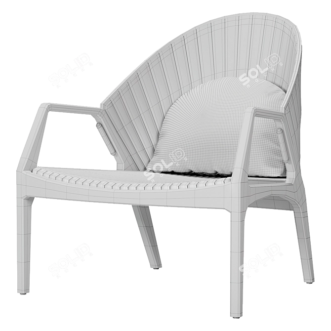 Estudiobola Luisa Lounge Chair 3D model image 6