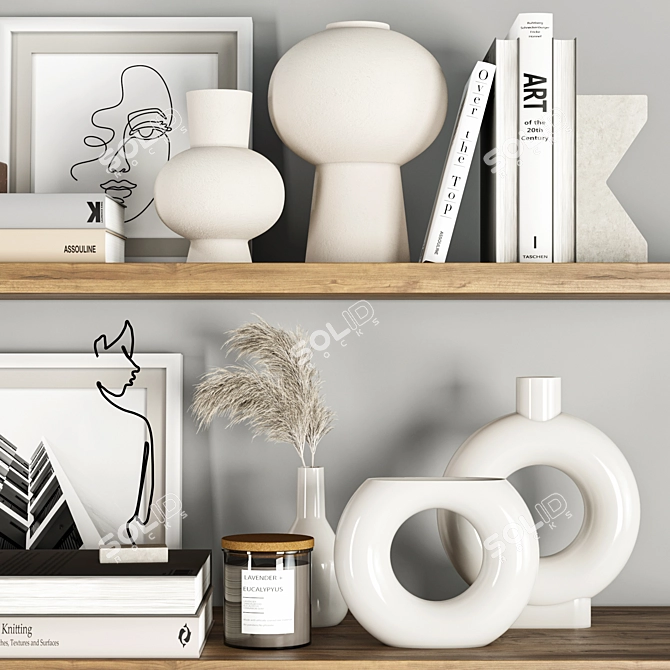 Modern Home Decor Set 3D model image 2