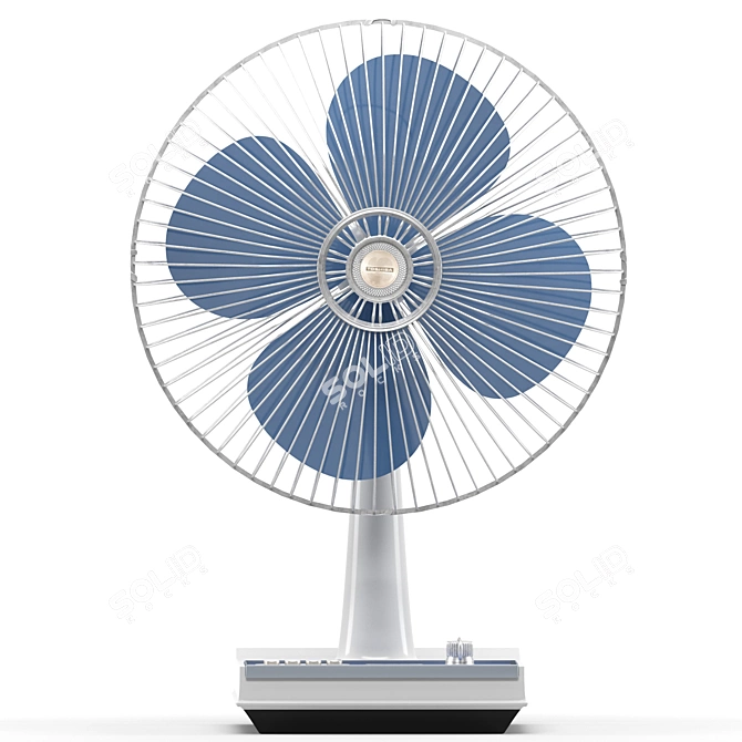 Toshiba Retro Table Fan 3D model image 3