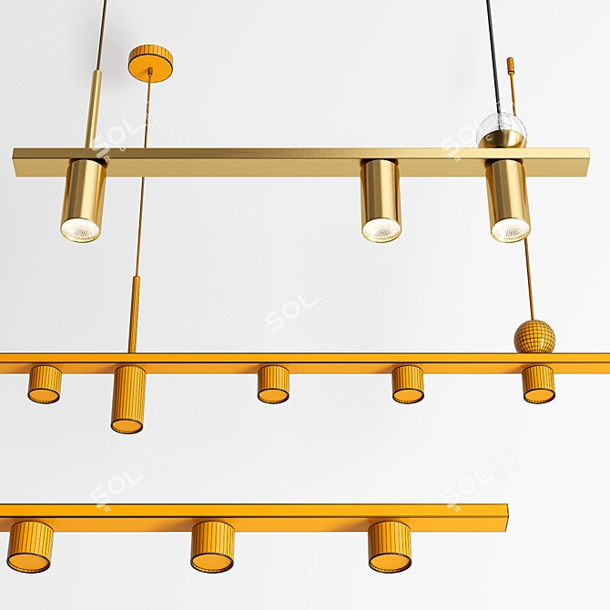 Elegant Modern WILL Wall Art 3D model image 3