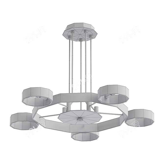 Elegant SL014 Chandelier 3D model image 2