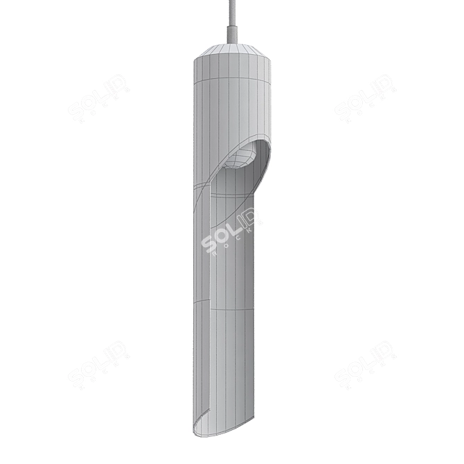 Elegant Paris Pendant Light 3D model image 2