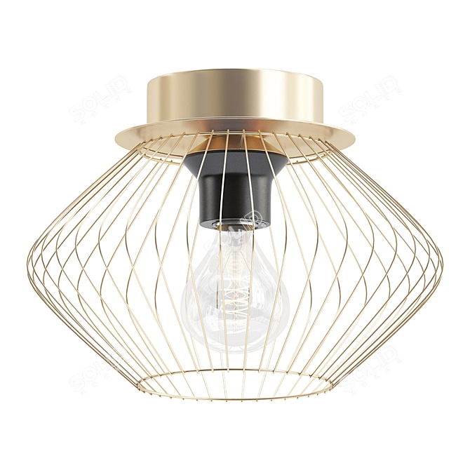 Industrial Chic Ceiling Light - Lussole Loft 3D model image 1