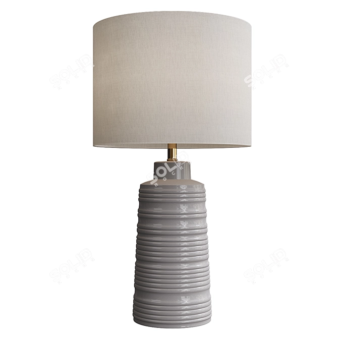 Elegant Ansari Table Lamp 3D model image 1