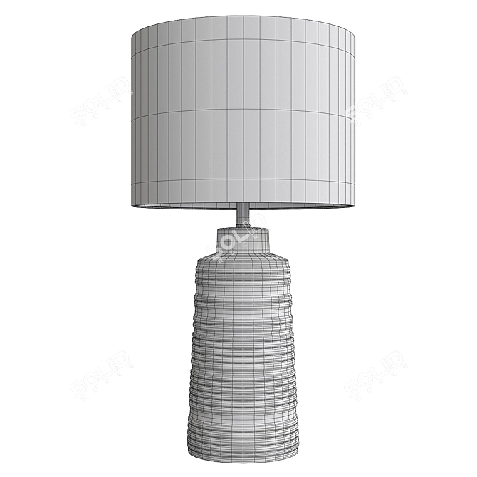 Elegant Ansari Table Lamp 3D model image 2