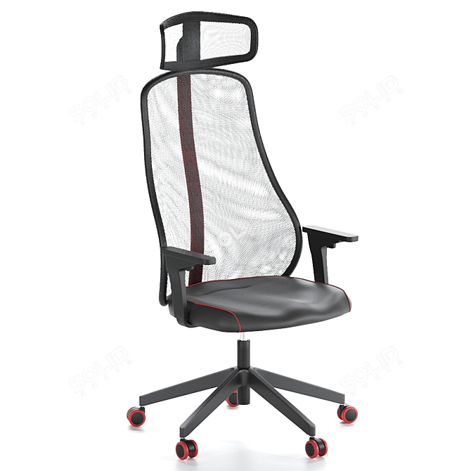 MATCHSPEL Gaming Computer Chair: Ultimate Comfort for Gamers! 3D model image 1