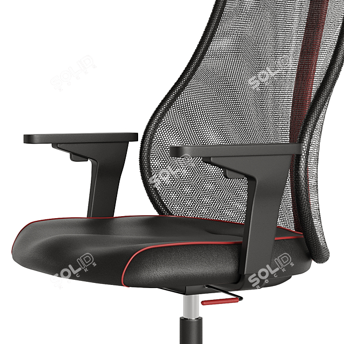 MATCHSPEL Gaming Computer Chair: Ultimate Comfort for Gamers! 3D model image 2