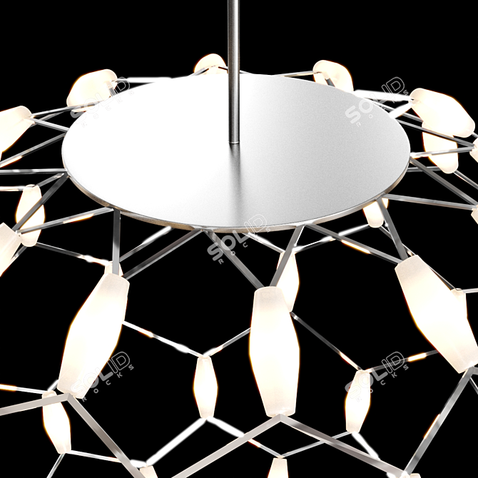 Elegant Marlin Chandelier: Illuminating Brilliance 3D model image 3