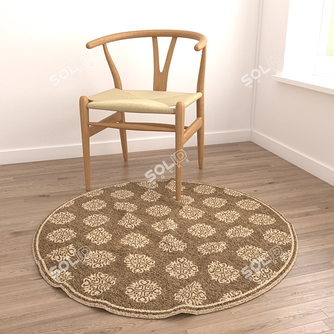 Versatile Rug Set: 8 Stunning Designs 3D model image 3