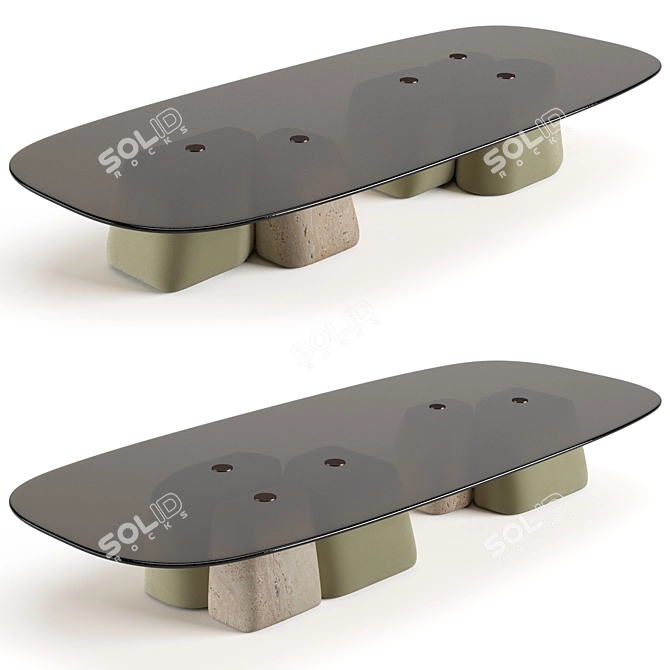 Fany Coffee Tables Set: Stylish and Functional 3D model image 5