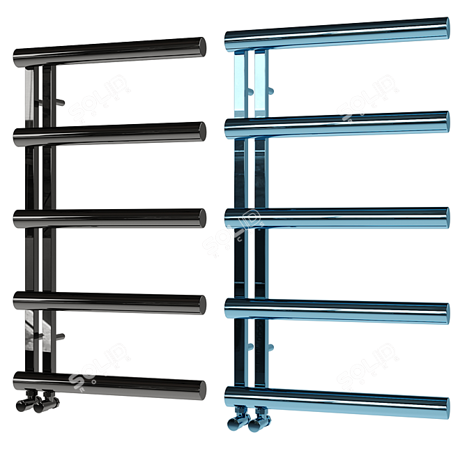 Sleek Stainless Towel Warmer 3D model image 4