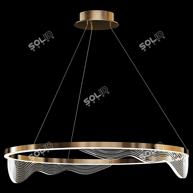 Modern Designer Lamp Hanna B 3D model image 1