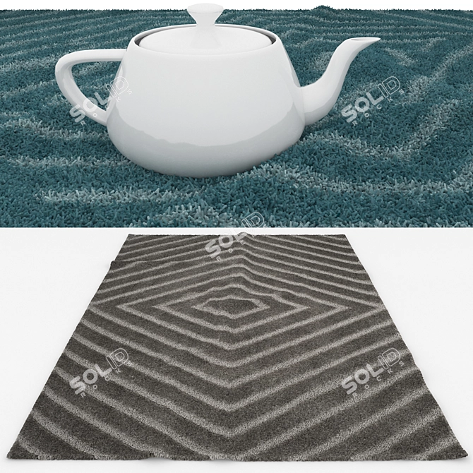 Versatile Rug Set - 6 Designs 3D model image 3