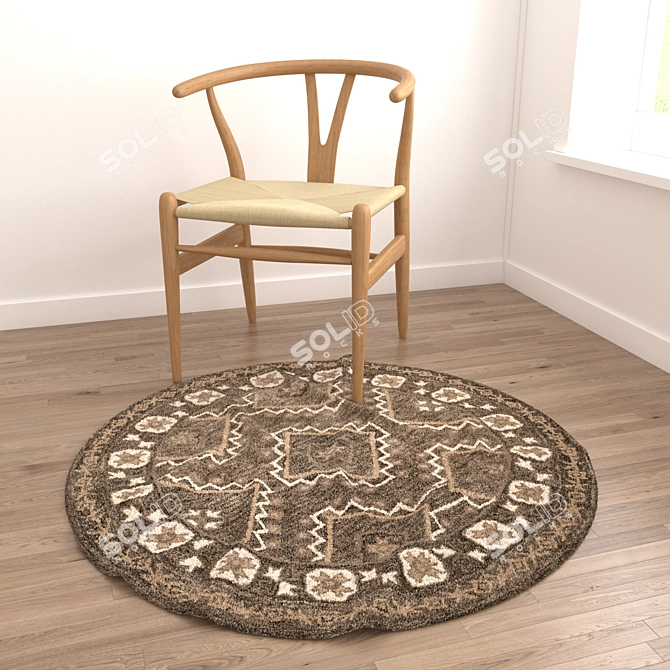 Versatile Rug Set: 8 Stunning Designs 3D model image 3