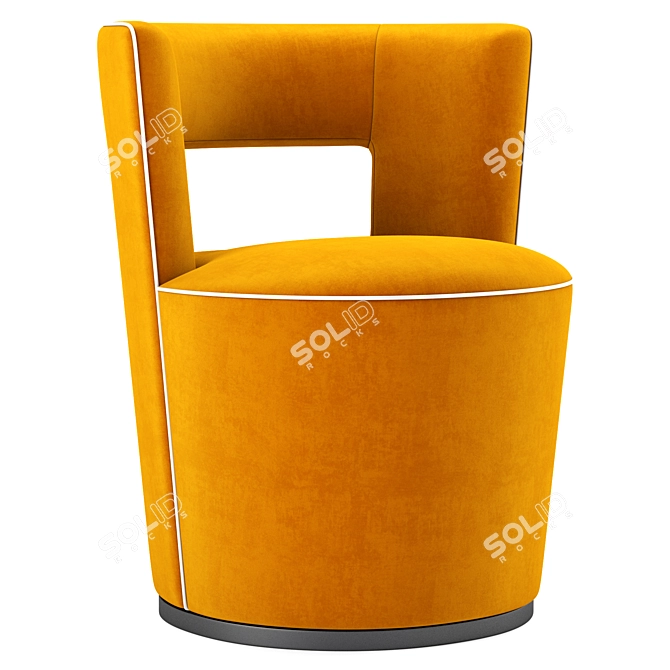 Elegant Swift Swivel Chair: Luxurious Comfort 3D model image 2