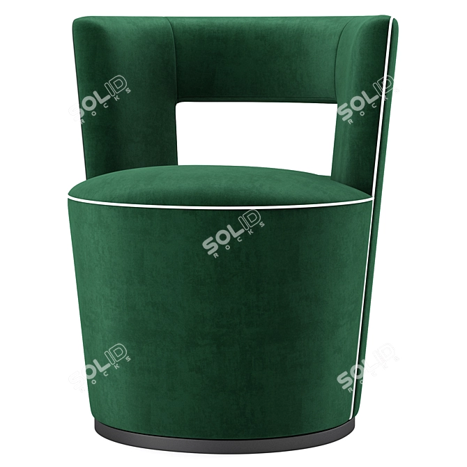 Elegant Swift Swivel Chair: Luxurious Comfort 3D model image 3