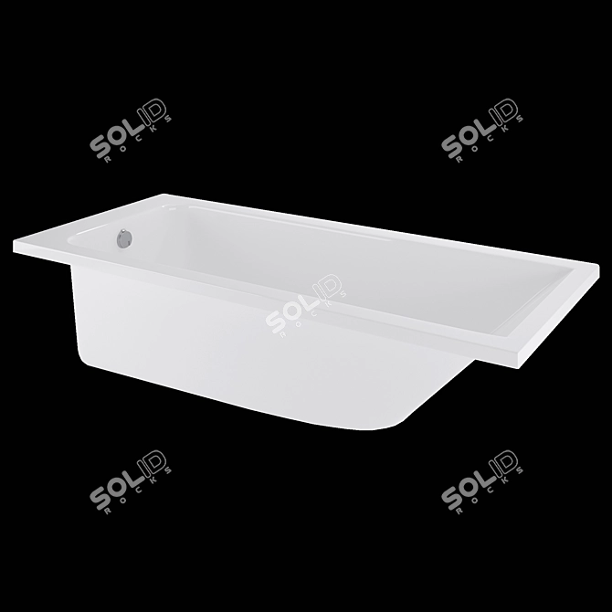 Luxurious TONI ARTI Pietra Bathtub 3D model image 2