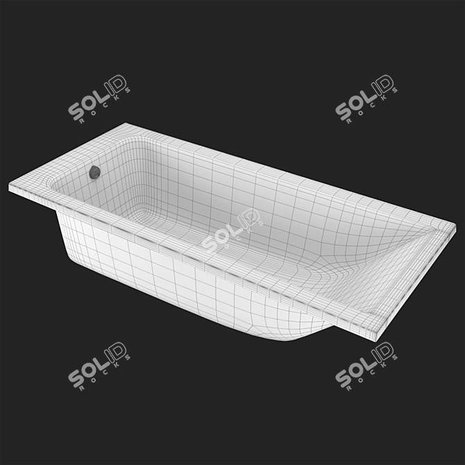 Luxurious TONI ARTI Pietra Bathtub 3D model image 3