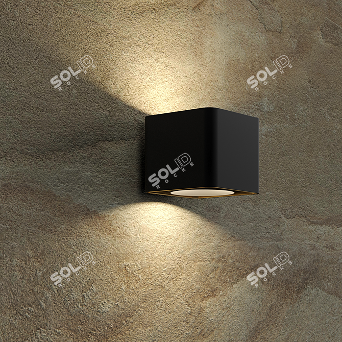 Premium Rockstone Brown Texture Set 3D model image 2