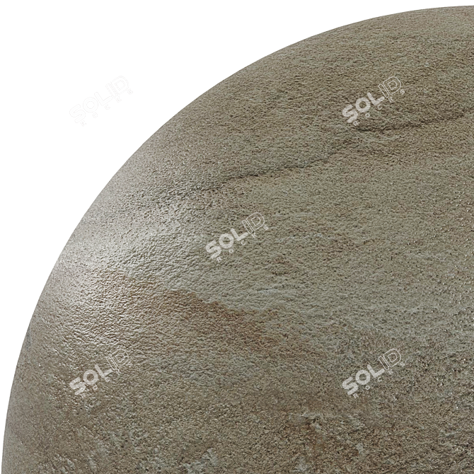 Premium Rockstone Brown Texture Set 3D model image 4