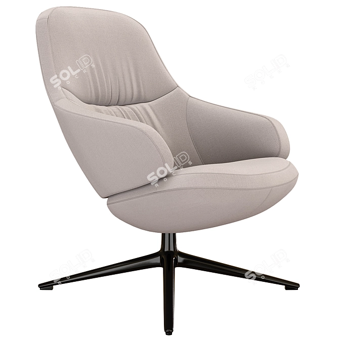 Arper Aston Low Backrest - Versatile and Stylish 3D model image 4