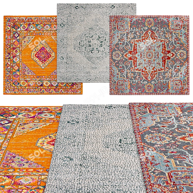 Square Rugs Collection | Multiple Sizes 3D model image 1