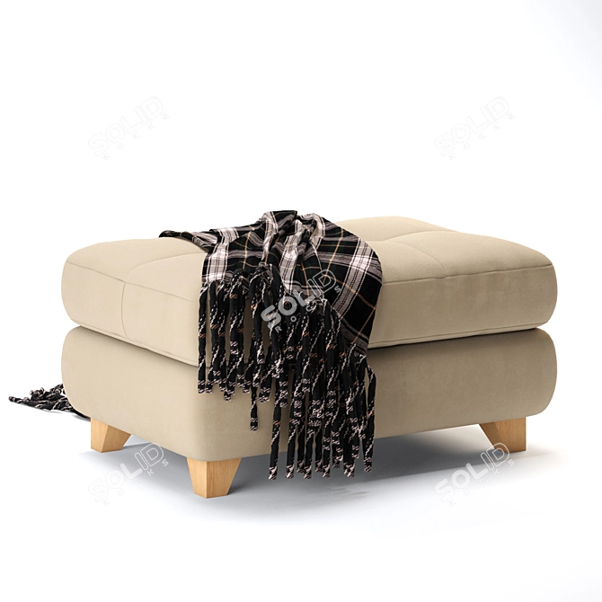 SK Design VITTORIO MT Pouf: Stylish and Versatile 3D model image 4