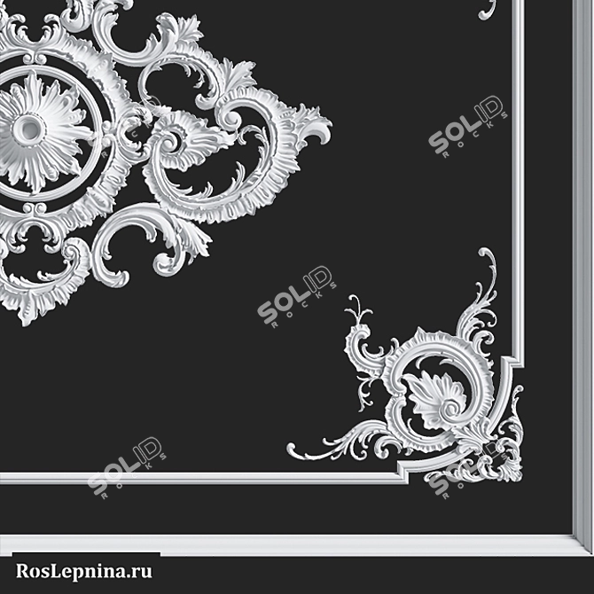 Elegant GR-6003R Ceiling Composition 3D model image 2