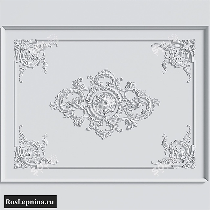 Elegant GR-6003R Ceiling Composition 3D model image 3