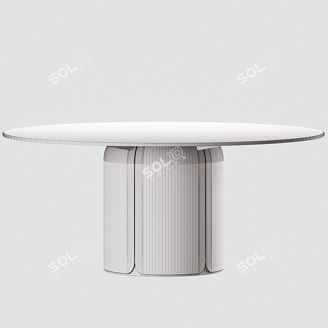 Elegant Bloom Table: Milla & Milli 3D model image 2