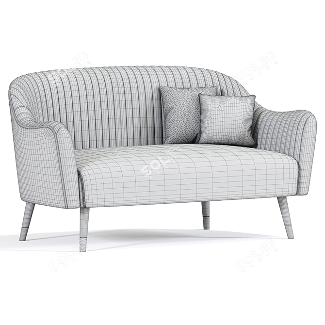 Modern Anna Seater Sofa 3D model image 1