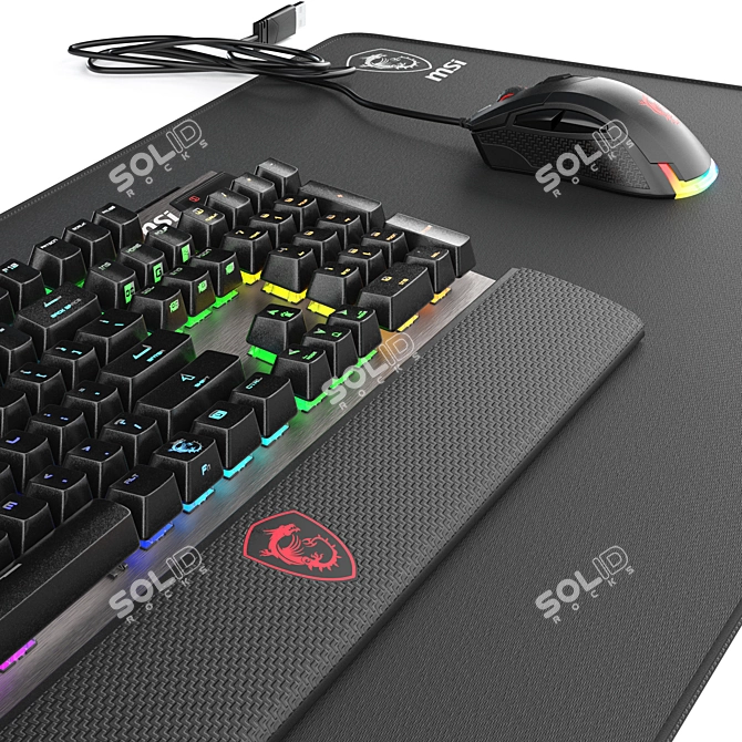 Ultimate Gaming Set: MSI Powerhaus 3D model image 3