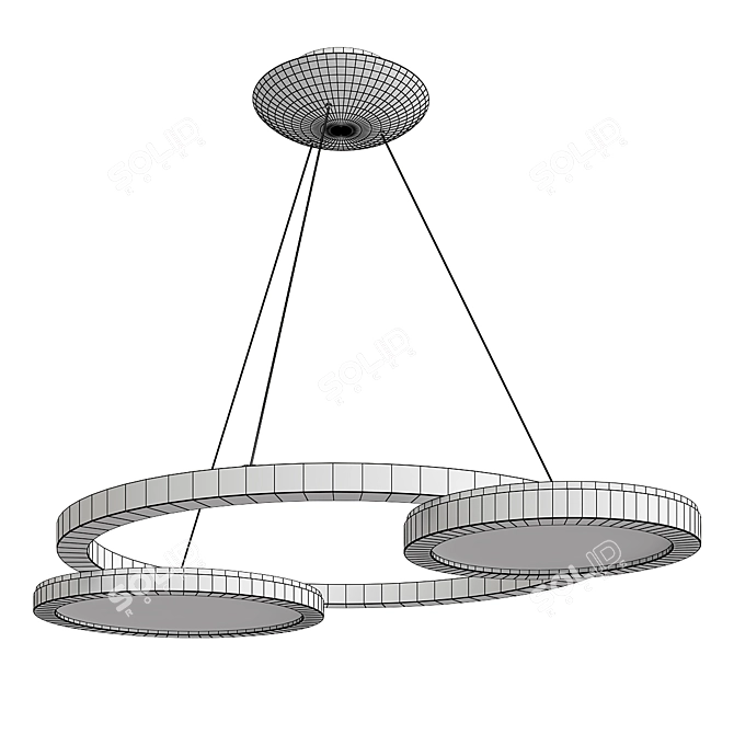 Elegant Illumination: VISIO Chandelier 3D model image 2