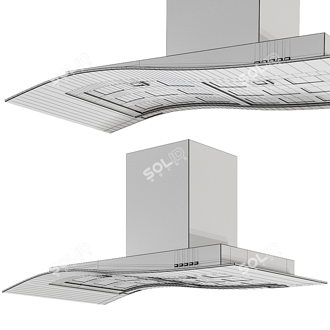 Sleek VETRO Wall Extractor 3D model image 2
