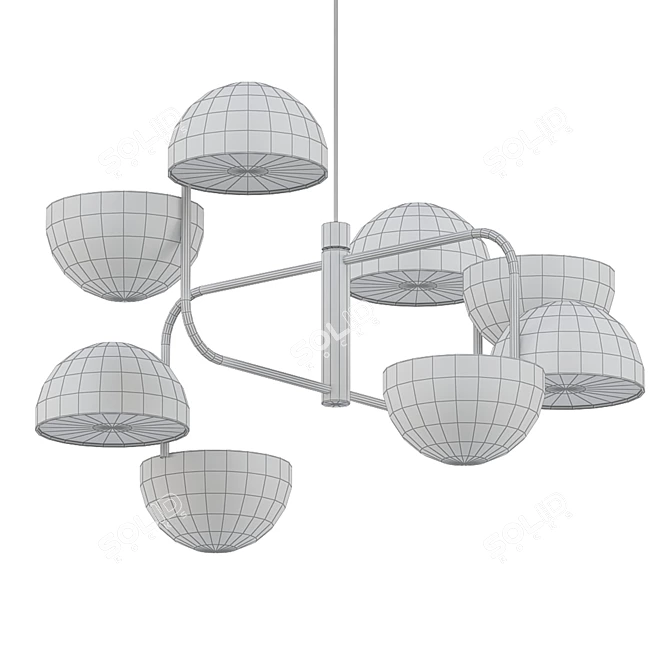 Elegant Abrianna Pendant 3D model image 2