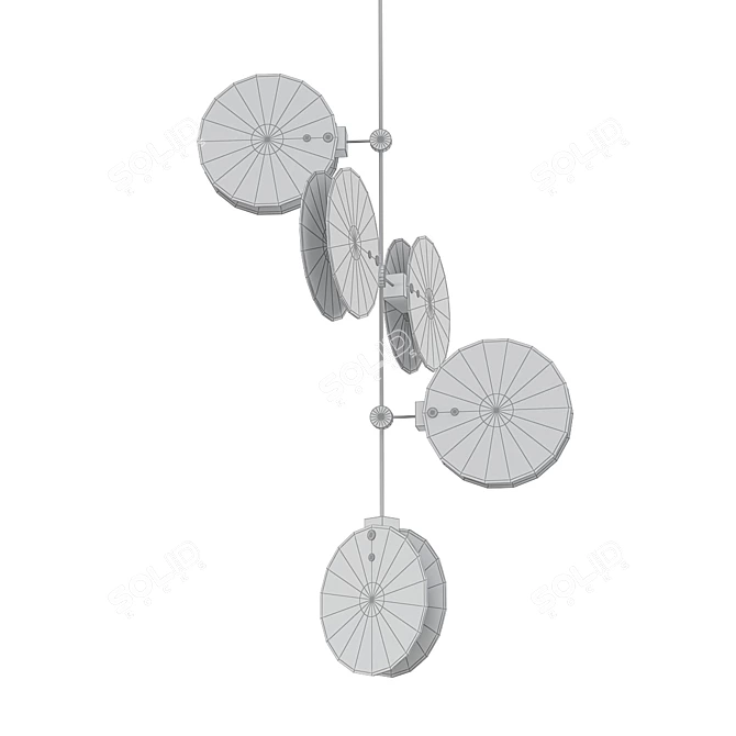 Cosmic Elegance: NEBULAE Pendant 3D model image 2