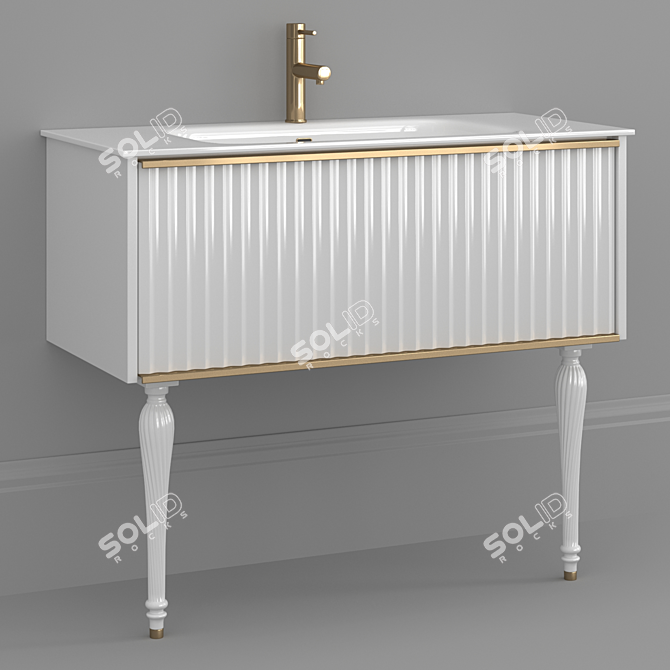 Elegant Armadi Art Vallessi Vanity 3D model image 4