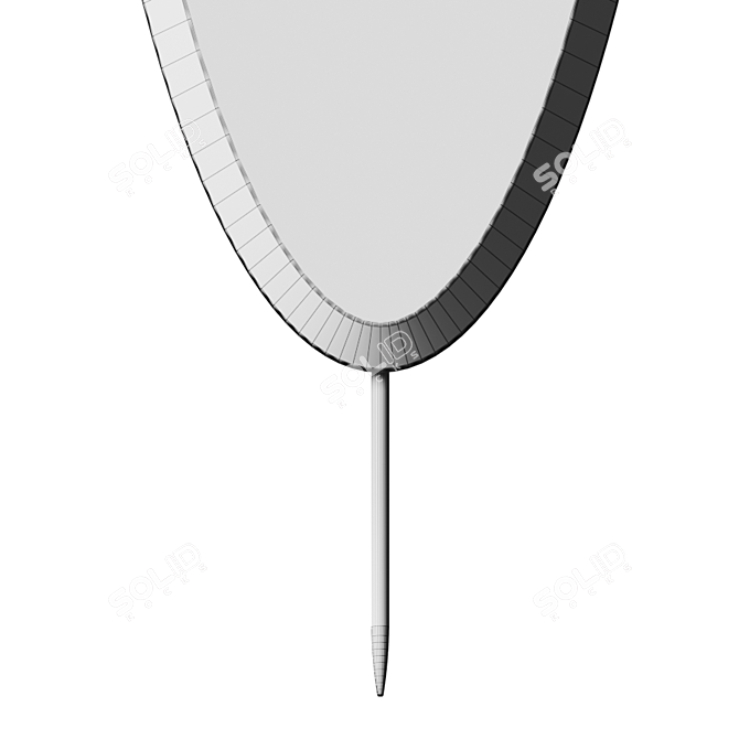 Modern Oval Wall Mirror: Alva 3D model image 4