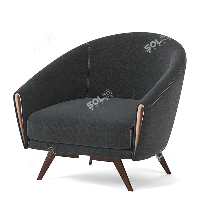 Bonaldo Saddie Modern Armchair 3D model image 1