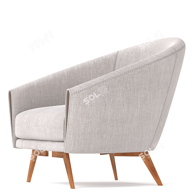 Bonaldo Saddie Modern Armchair 3D model image 4