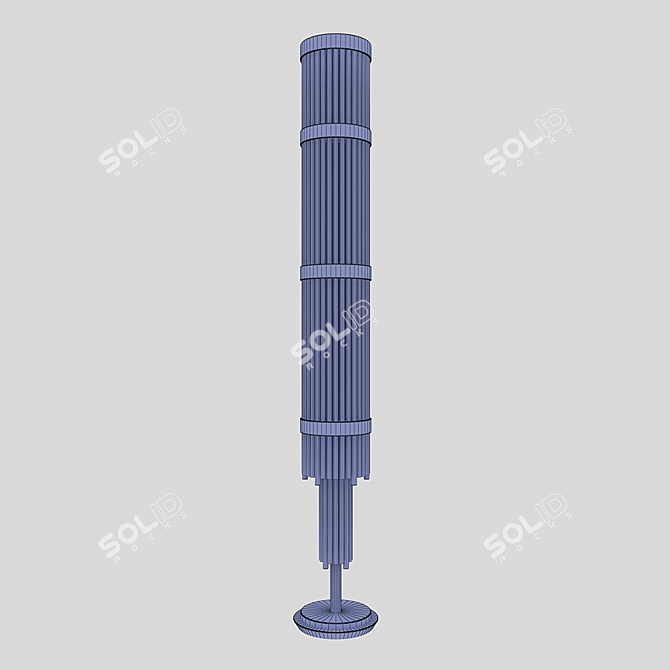 Elegant Pharo Floor Lamp 3D model image 2