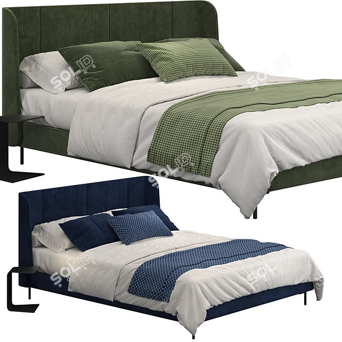 Ikea Tufjord Bed - Stylish and Functional 3D model image 1